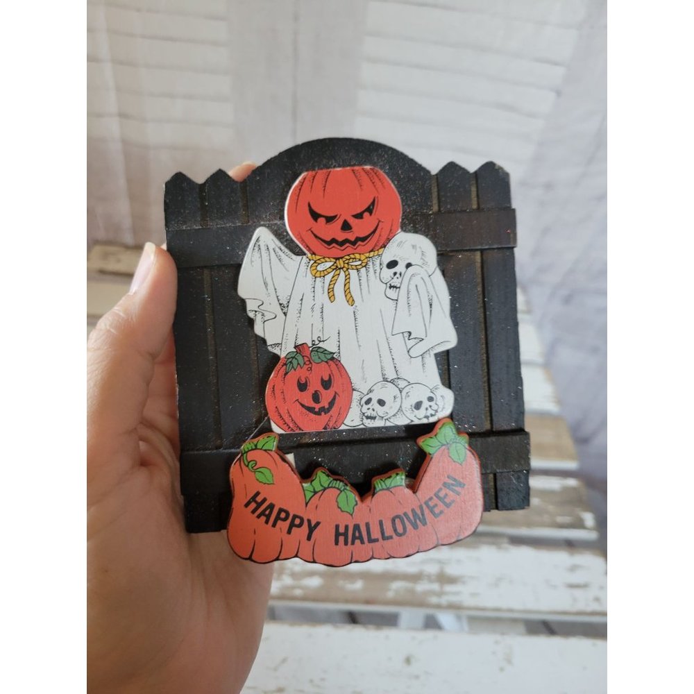 Magnetic Halloween ghost shabby chic decor home fall